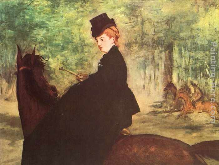 The Horsewoman painting - Eduard Manet The Horsewoman art painting